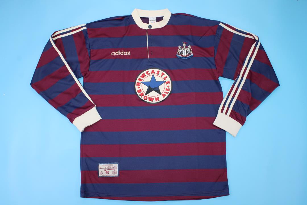 AAA Quality Newcastle 95/96 Away Red/Blue Long Jersey